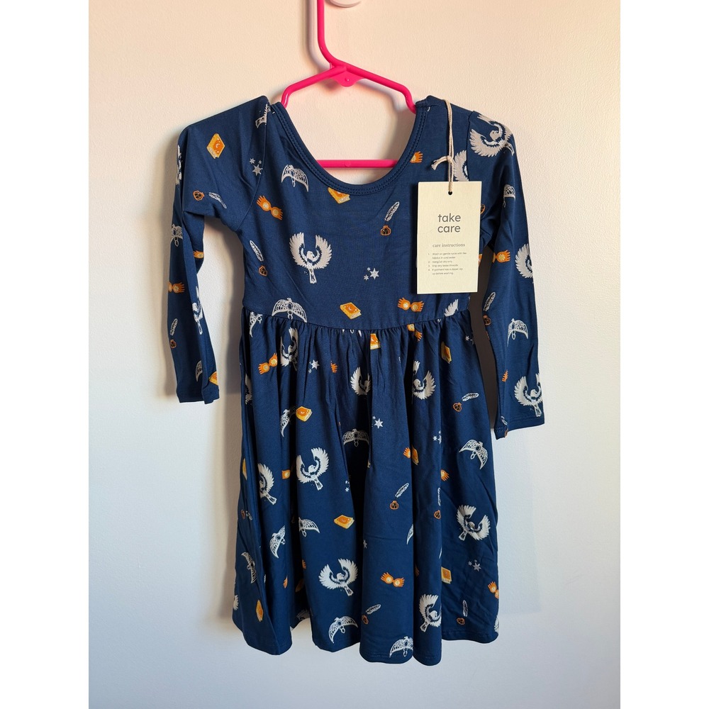 Kyte Baby Harry Potter Ravenclaw Long Sleeve Twirl Dress 3T NWT